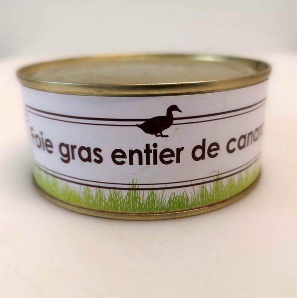 Boîte de foie gras entier de canard (produit de la ferme de Vers)